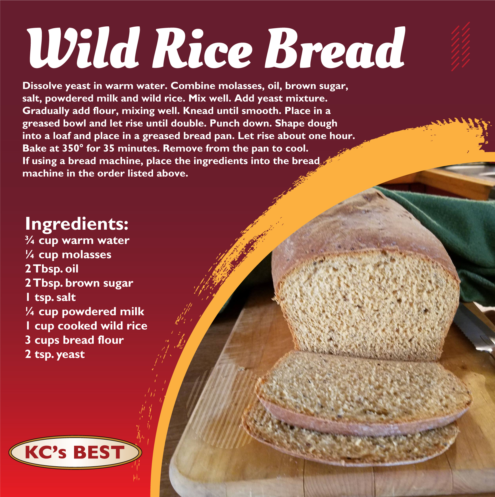 Wild Rice Bread KC’s Best Wild Rice